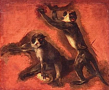 Double étude d'un singe, image 1/1