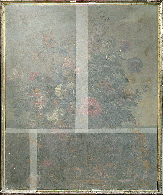 Fleurs dans une corbeille d'osier, Baudesson, Nicolas, 3e tiers du XVIIe siècle (vers 1670)