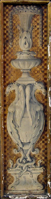 Candélabres avec chimères (1\3), Anonyme, XVIIe siècle (vers 1644 - 1654)