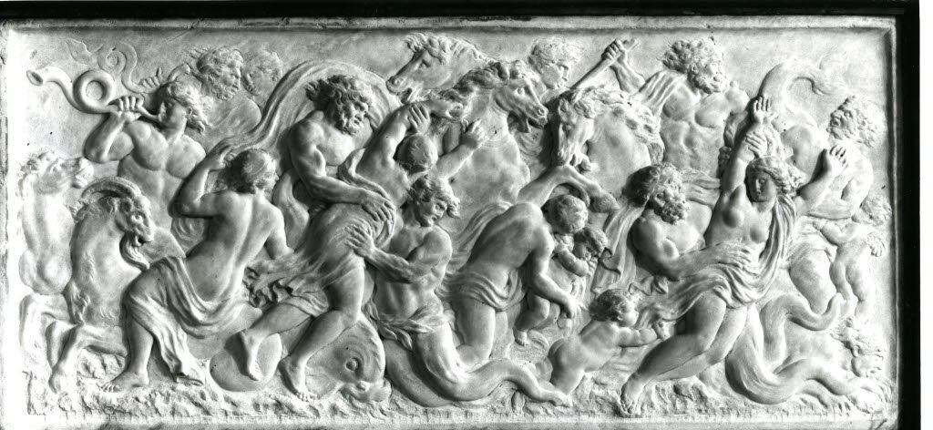 Trois Tritons enlevant trois Néréides, Van Opstal, Gérard, avant - 1668