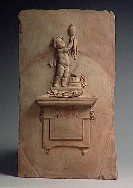 Le Génie de la Guerre offre à Dieu les cendres d'Adrien Dauvet (+1783) chevalier de Malte, Lucas, François, 1784