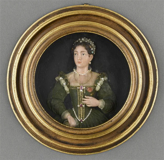 Médaillon rond : Victoire de la Rovere, Anonyme