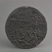 Médaillon : la prise d'Anvers, 1577