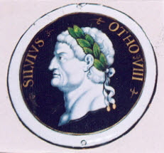 Plaque circulaire : Othon, d'une série de douze plaques (MRR 260 à 271)