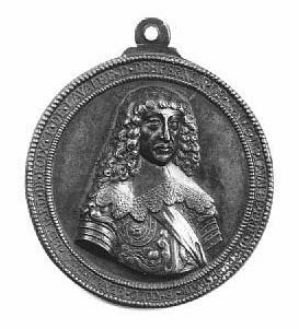 Médaille : Bernard de Foix et de la Valette, duc d'Epernon / armoiries avec collier de l'ordre du Saint-Esprit, écu soutenu par deux hercules, image 1/1