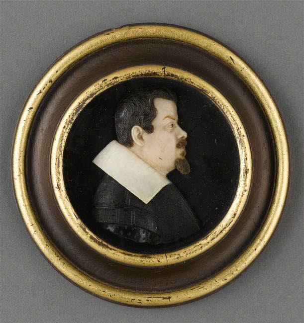 Médaillon rond : buste d'homme PETRUS MACCHIAVEL[I] LUCIENSIS, Anonyme, 1500 - 1600