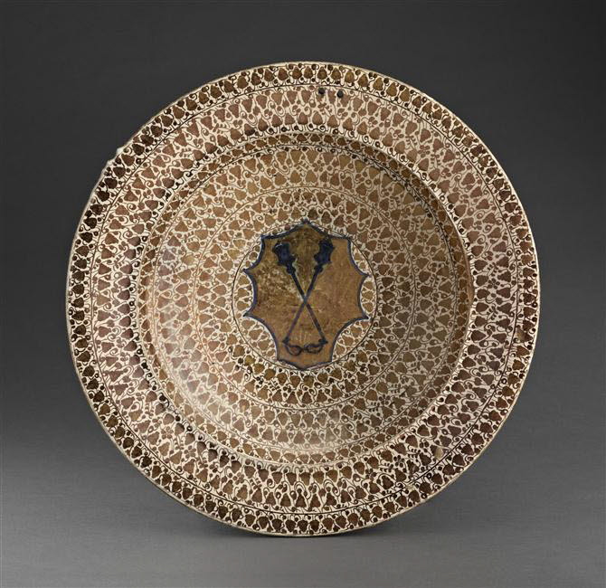 Plat rond : armoiries de Giuliano Gondi de Florence (1421-1510)