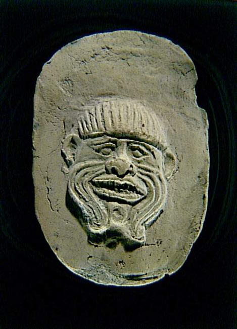 figurine ; masque, Isin-Larsa (?) (1e moitié IIe mill (?)) et 1ère dynastie de Babylone (?) (-2004 - -1763 et -1894 - -1595)