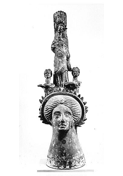 vase plastique ; œnochoé