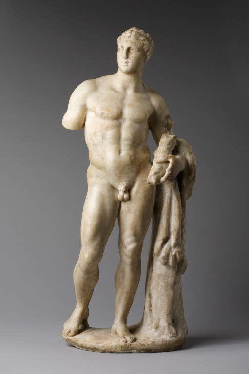 Statuette de souverain en Héraklès, hellénistique

Date de création/fabrication : 1e moitié IIe s. av. J.-C. (-200 - -150)