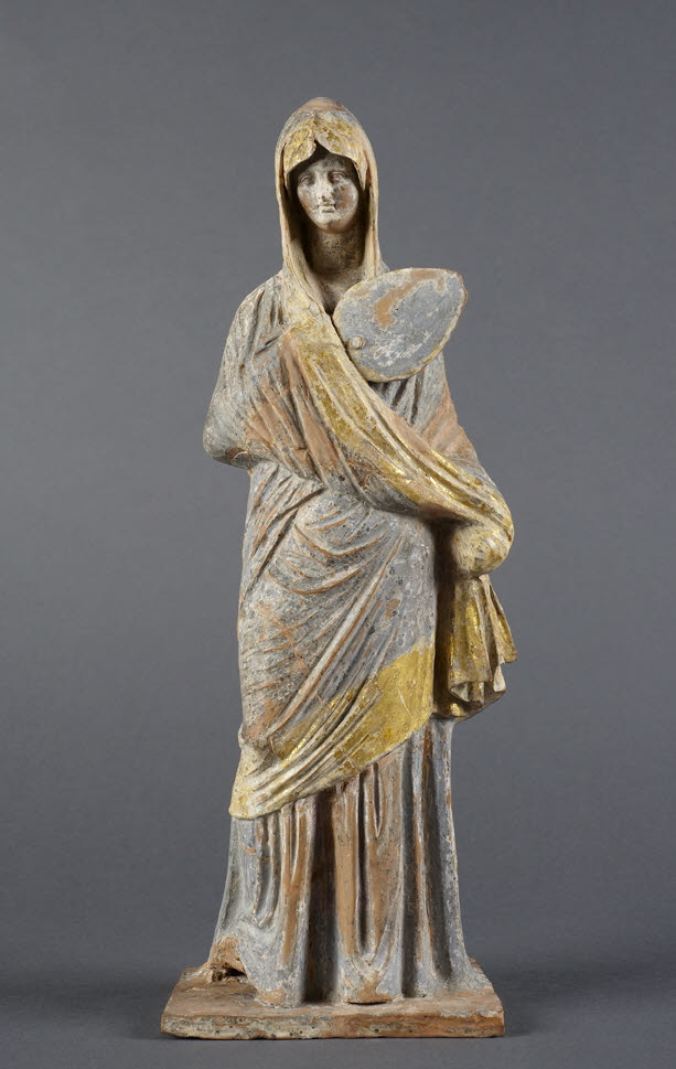 figurine ; Dame en bleu Louvre Collections