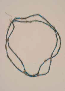 collier à 2 rangs ; perle tubulaire ; perle rondelle