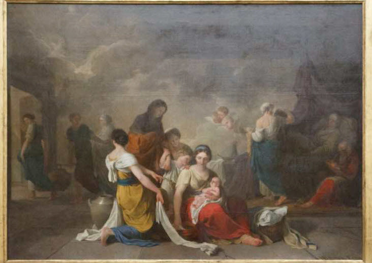 La Naissance de la Vierge, Suvée, Joseph Benoît, 2e moitié du XVIIIe siècle (1779)