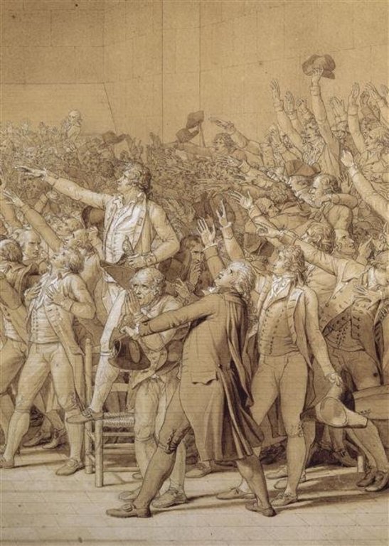 Le Serment du Jeu de Paume ; avec légende Louvre Collections