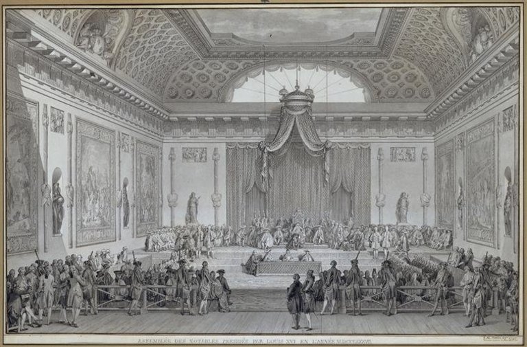 Assemblée des notables, présidée par Louis XVI en 1787 - Louvre Collections