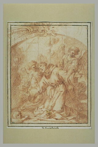 Saint François recevant les stigmates et deux anges, image 2/2
