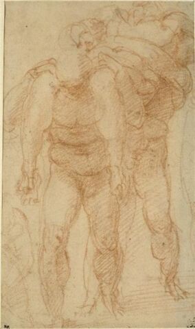 Trois hommes portant un corps sur leurs épaules : étude pour une Déposition ?, image 4/4
