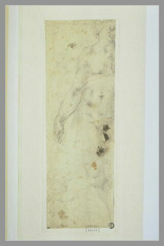 Etude d'une femme nue vue de face, avec deux enfants, image 2/2