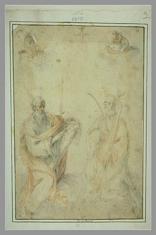 Composition mystique avec le prophète Moïse et saint Simon, image 2/2