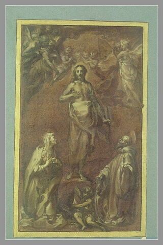 Le Christ ressuscité aparaissant à saint Silvestro Guzzolini et une sainte, image 2/2