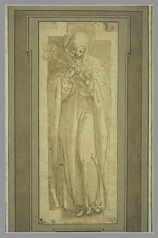 Sainte Catherine de Sienne adorant la Croix, image 3/3