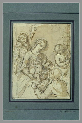 Vierge à l'Enfant avec saint Jean-Baptiste et deux saints