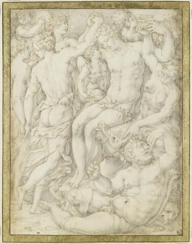 Bacchanale : Bacchus, Silène, Faunes et Ménades