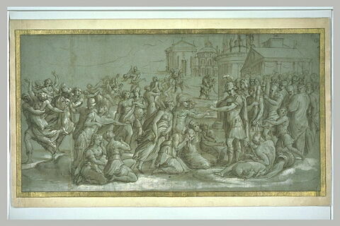Romulus répartissant les Sabines entre les Romains, image 2/2