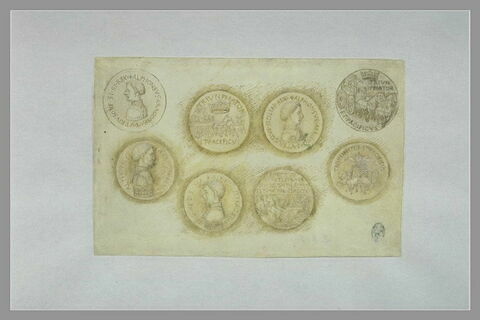 Droits et revers de quatre médailles d'Alphonse V d'Aragon, image 2/2
