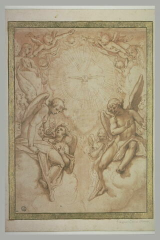 Le Saint Esprit au milieu d'une gloire d'anges, image 2/2