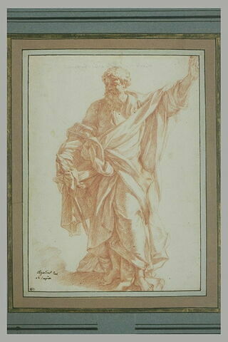 Saint Paul tenant une épée et élevant la main gauche au ciel, image 2/2