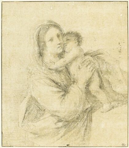 La Vierge prenant l'Enfant dans ses bras