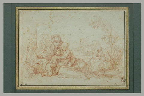 L'Enfant et le petit saint Jean près de la Vierge et Joseph lisant, image 2/4