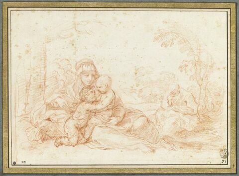 L'Enfant et le petit saint Jean près de la Vierge et Joseph lisant, image 4/4