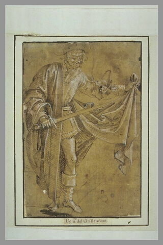 Saint Martin debout, coupant son manteau avec son épée, image 2/2