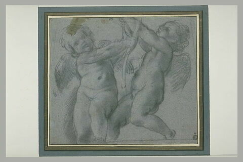 Deux putti se disputant une palme : Eros et Antéros, image 2/2