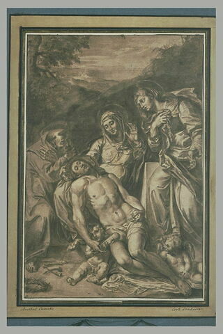 Déploration du Christ par la Vierge, saint François et sainte Madeleine, image 2/2