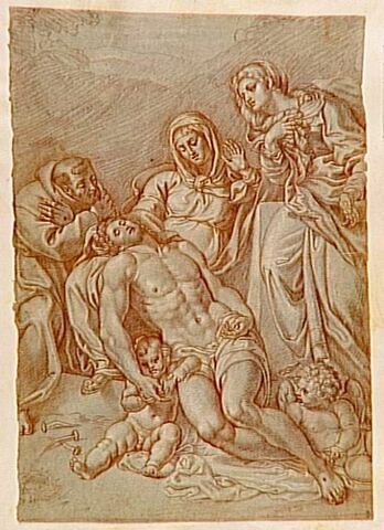 Déploration du Christ mort par la Vierge, saint François et sainte Madeleine