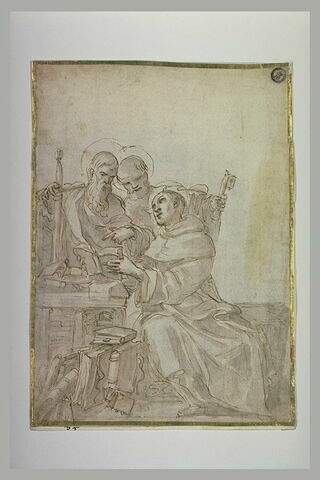 Saint Benoît avec saint Pierre et saint Paul, image 2/2