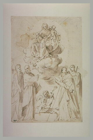 Apparition de la Vierge Glorieuse à quatre saints, image 1/1