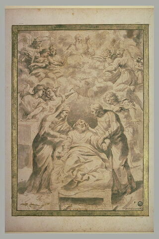 La mort de saint Joseph en présence de la Vierge et du Christ, image 2/2