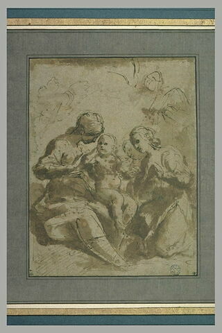 La Vierge et l'Enfant adorés par deux saintes, image 2/4