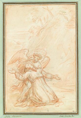 Mort de saint François d'Assise soutenu par un ange