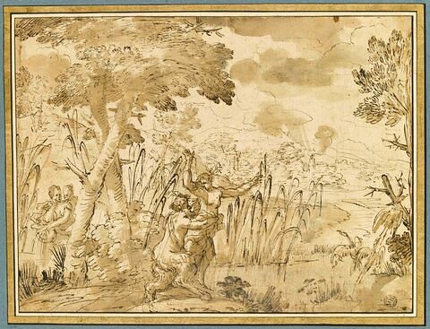 Le Dieu Pan attrapant Syrinx sur les bords du fleuve Ladon, image 4/4