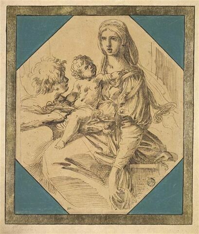 La Vierge à l'Enfant avec un ange
