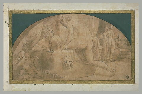 Mars et Vénus au bain, deux amours et deux servantes, image 2/2