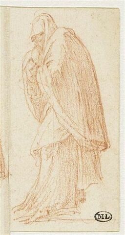 Figure drapée, debout, tournée vers la gauche, image 1/2