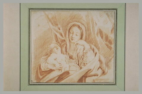 La Vierge tenant l'Enfant Jésus endormi, image 2/2