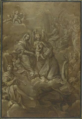 Sainte Catherine Vigri reçoit l'enfant Jésus