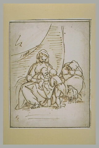 Sainte Famille avec saint Jean, image 2/2